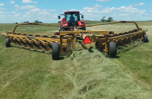 Hay rake: vr2040 high-capacity wheel rake