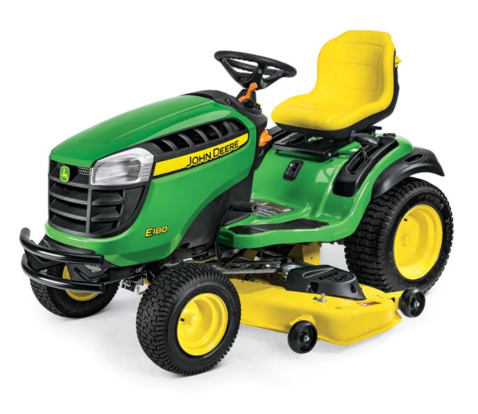 Types of tractors: e180 lawn tractor